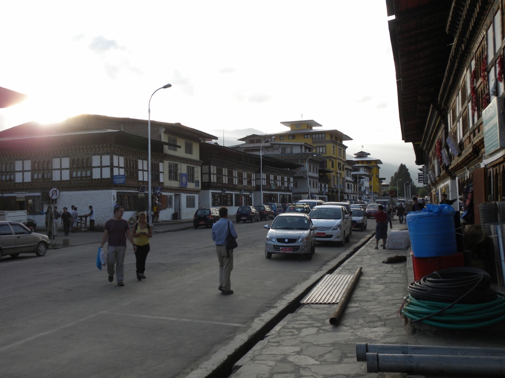ブータン　パロの街並み